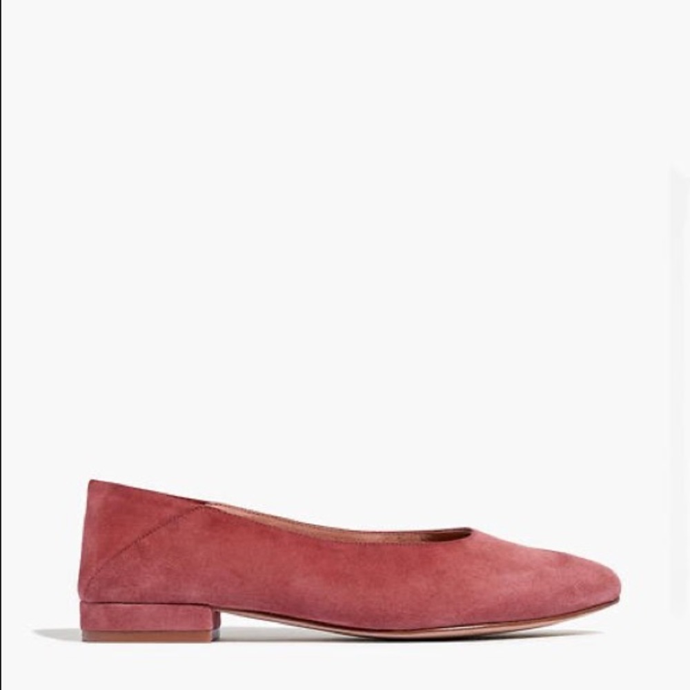 Madewell Sophia Fold-Down Flat in Suede